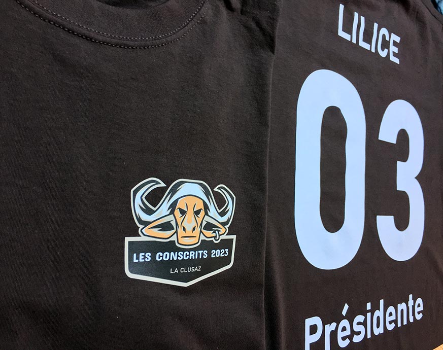 impression sur tissus Thônes Haute Savoie Haute Savoie spécialiste impression en petite quantité pour particuliers ou les restaurants