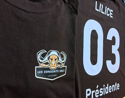 impression sur tissus Thônes Haute Savoie Haute Savoie spécialiste impression en petite quantité pour particuliers ou les restaurants