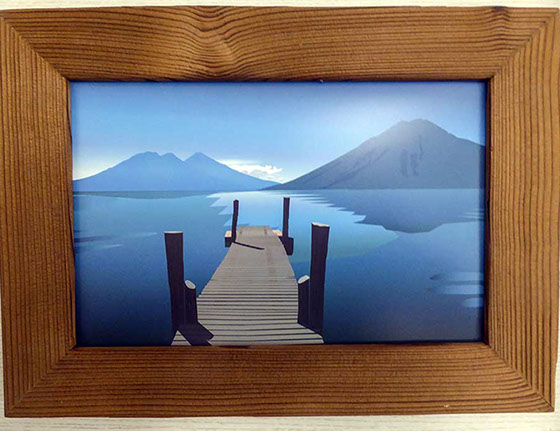 poster tableau photo personnalisé style montagne avec non, prénom, humour impression possible à l'unité thym montagn'art