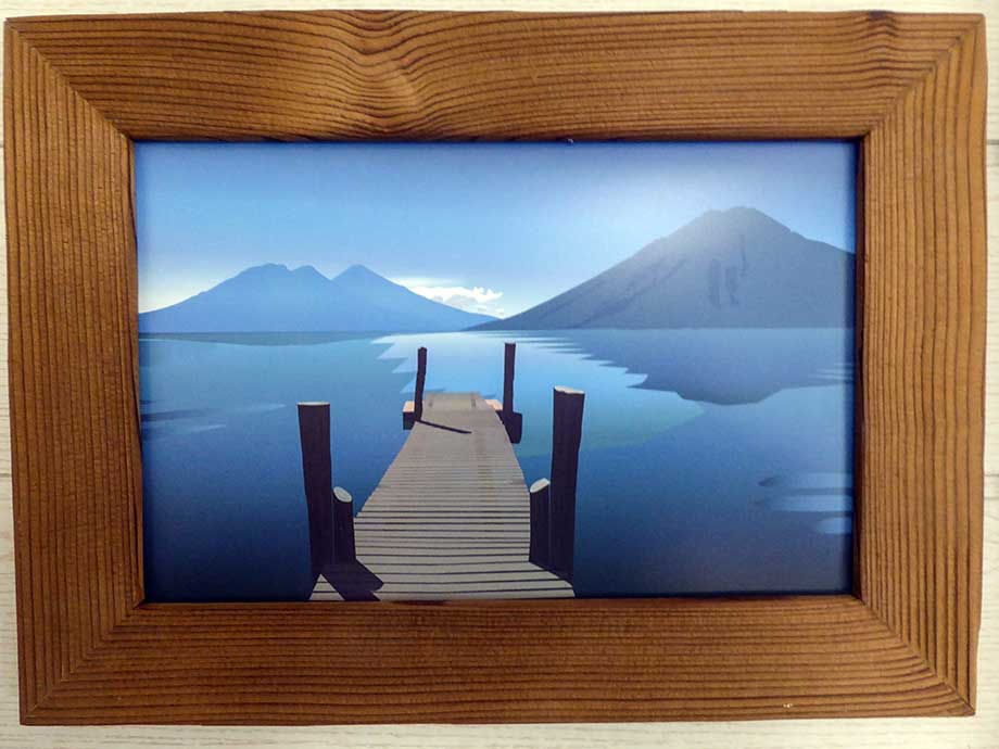 poster tableau photo personnalisé style montagne avec non, prénom, humour impression possible à l'unité thym montagn'art