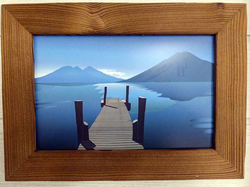 poster tableau photo personnalisé style montagne avec non, prénom, humour impression possible à l'unité thym montagn'art