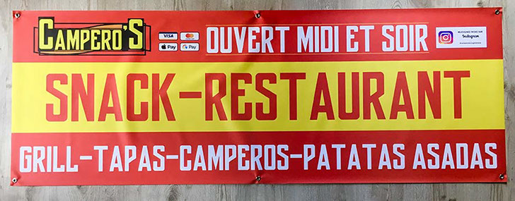 impression de bâche publicitaire Thônes Serraval format jusqu'à 107 cm