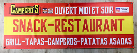 impression de bâche publicitaire Thônes Serraval format jusqu'à 107 cm