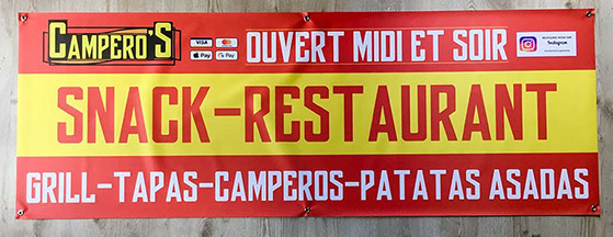 impression de bâche publicitaire Thônes Serraval format jusqu'à 107 cm