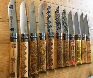 Opinel collector de collection personnalisé en gravure laser, solide pratique et utile, rester toujours présent auprès de vos clients. 