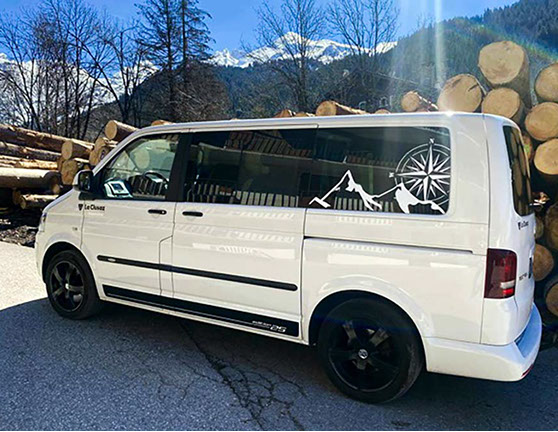 Marquage pause adhésifs de véhicule professionnel particuliers ou professionnels artisan Haute Savoie Thônes