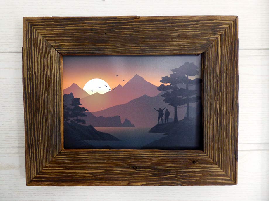 poster tableau photo personnalisé style montagne avec non, prénom, humour impression possible à l'unité thym montagn'art