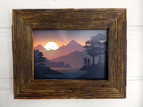 poster tableau photo personnalisé style montagne avec non, prénom, humour impression possible à l'unité thym montagn'art