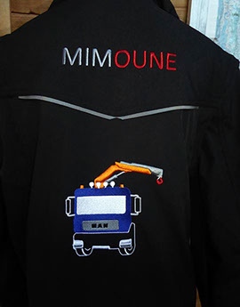 atelier de broderie sur textile Thônes Serraval vêtements personnalisés casquette sur tous les supports textile Thim Montagn'Art