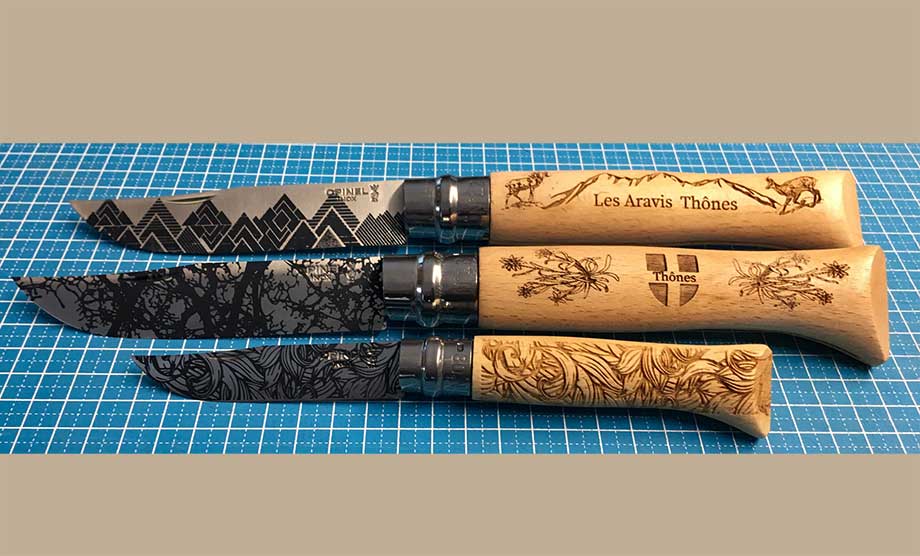couteau de collection collector artisanat français gravure laser personnalisable à votre goût et votre choix
