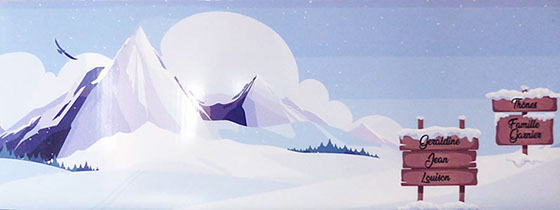 poster tableau photo personnalisé style montagne avec non, prénom, humour impression possible à l'unité thym montagn'art