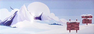 poster tableau photo personnalisé style montagne avec non, prénom, humour impression possible à l'unité thym montagn'art