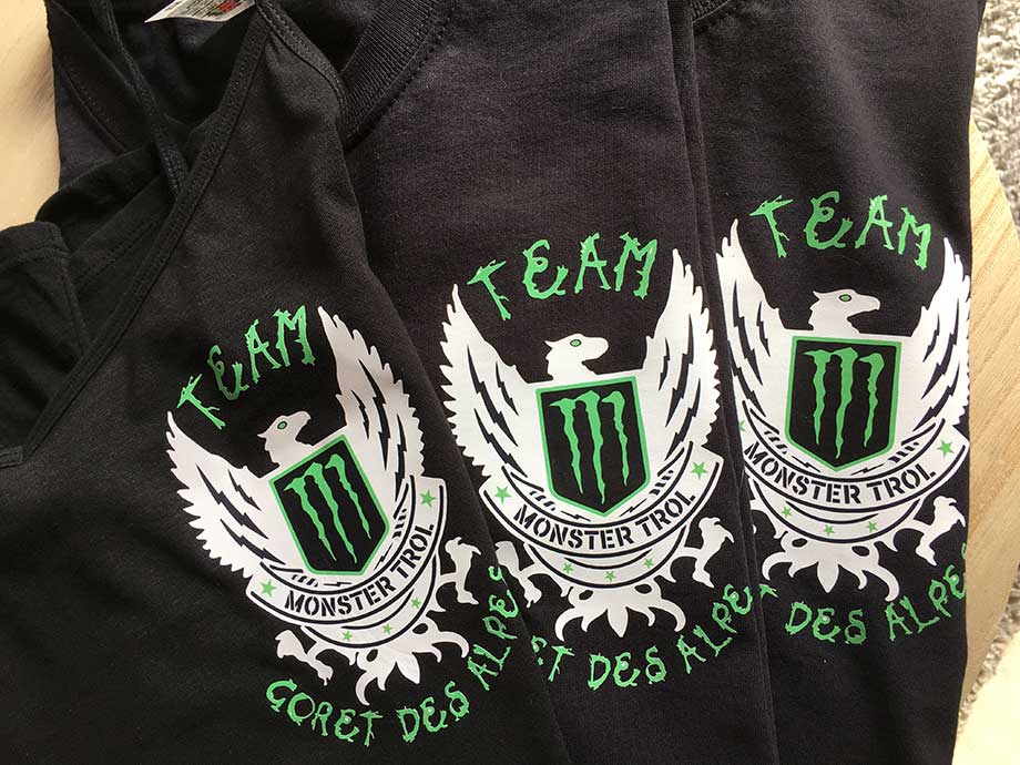 impression tee-shirt petite série Thônes Serraval  Haute Savoie spécialiste impression en petite quantité pour particuliers ou les restaurants