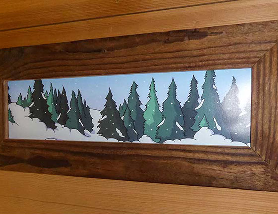 décoration intérieure personnalisé style montagne avec non, prénom, humour impression possible à l'unité thym montagn'art