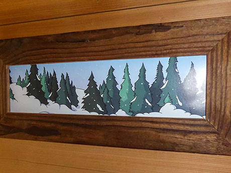 décoration intérieure personnalisé style montagne avec non, prénom, humour impression possible à l'unité thym montagn'art