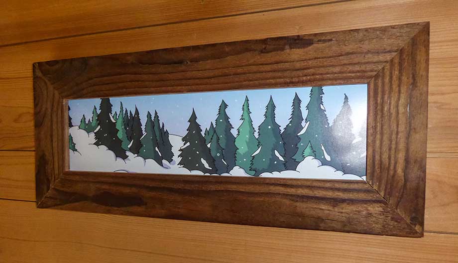 décoration intérieure personnalisé style montagne avec non, prénom, humour impression possible à l'unité thym montagn'art