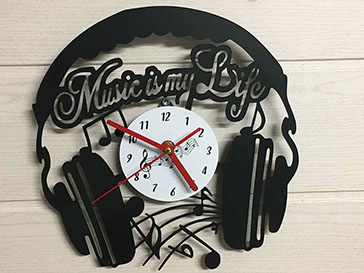 disque vinyle découpé et personnalisé artisanat France fabrication française grand choix d'objet pour la décoration intérieur idée cadeaux 